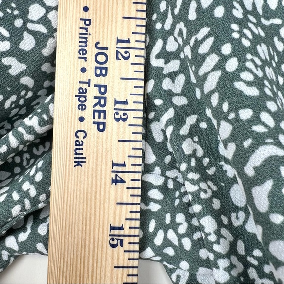 DR2 Polyester Wide Leg Pants Women Size L Leopard Print Elastic Waste Tie 0273 - Picture 4 of 9